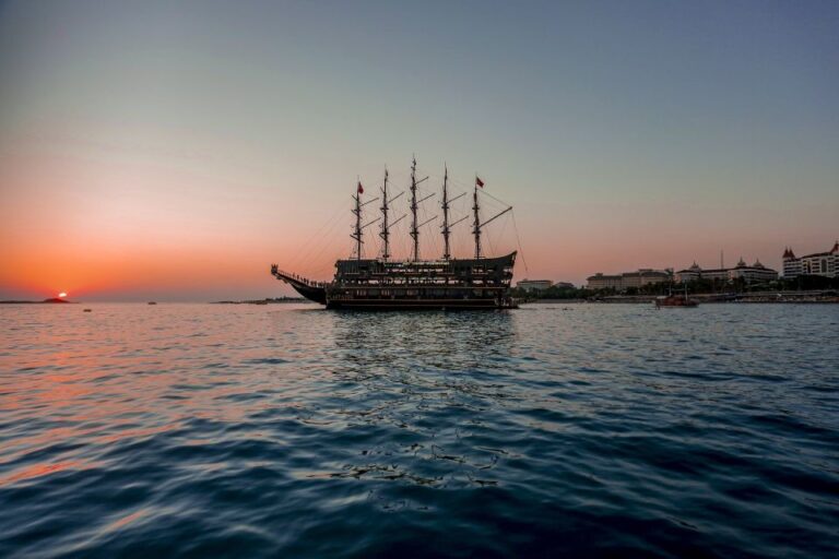 Alanya: Sunset Cruise And Party Boat Alanyas Stunning Coastline