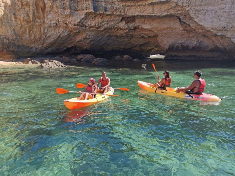 Albufeira: Kayak Tour Of Hidden Caves And Secret Beaches Tour Details