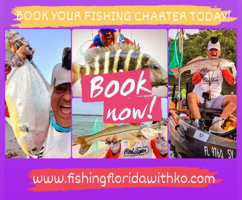 Beach, Jetty and Kayak Fishing Charters in Florida - Overview of Fishing Charters