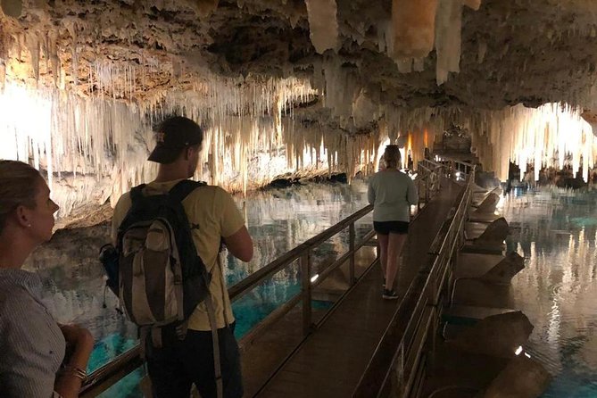 Bermuda Aquarium And Crystal Caves Admission Marveling At The Crystal Caves