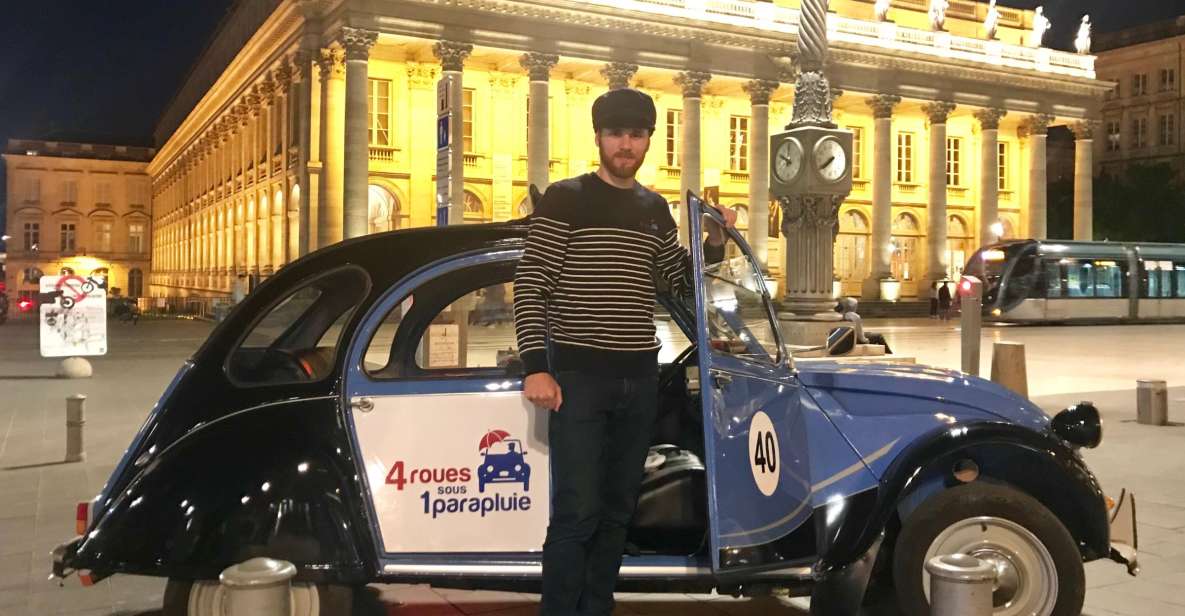 Bordeaux by Night: Private Tour in a Citroën 2CV - Tour Duration and Inclusions