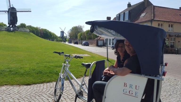 Bruges: Guided Rickshaw Tour Tour Overview