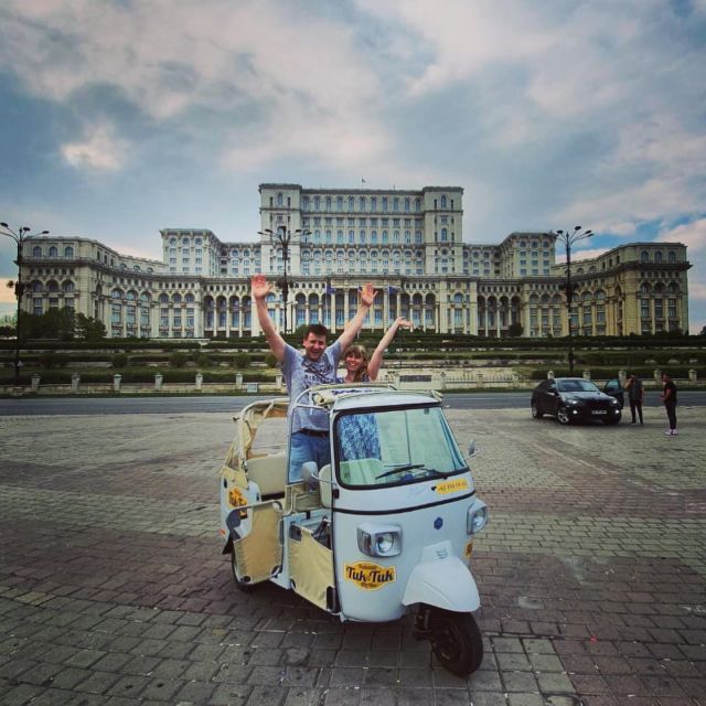 Bucharest: Tuk Tuk Romantic Tour With Minibar Tour Overview