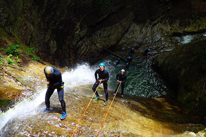 Canyoning Sensation of Angon on the Shores of Lake Annecy - Captivating Canyoning Adventure