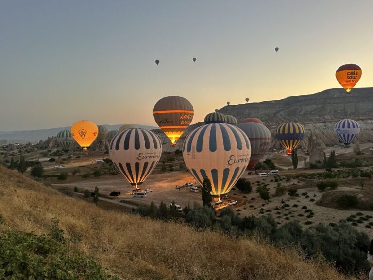 Cappadocia: Sunrise Hot Air Balloon Watching Tour Pickup And Transportation