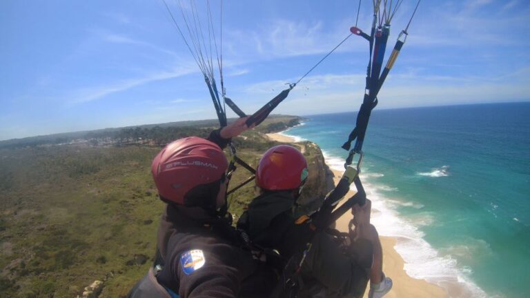 Costa De Caparica: Paragliding Tandem Flight Overview