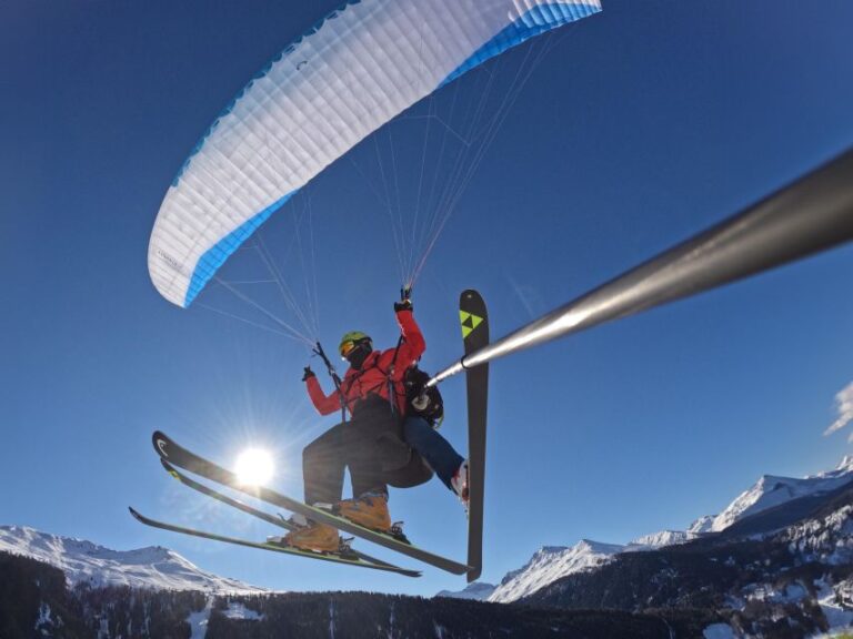 Davos: Ski Paragliding Experience Experience Overview