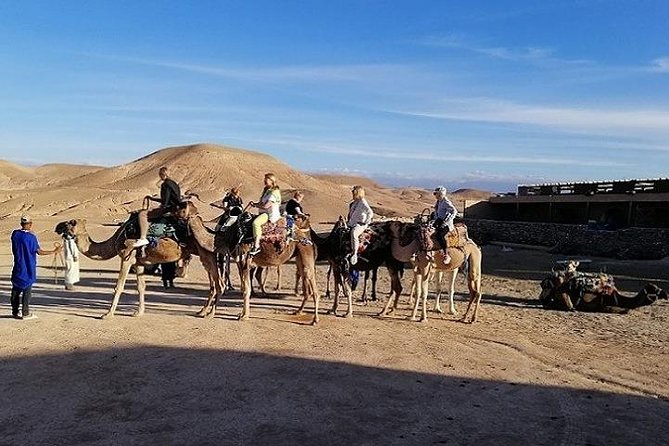 Desert Glow: Exclusive Sunset Camel Trek With Dinner In Agafay Overview And Experience