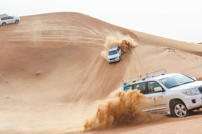 Desert Safari Experience With Dune Bashing And Dinner In Dubai Dune Bashing In 4x4 Vehicles