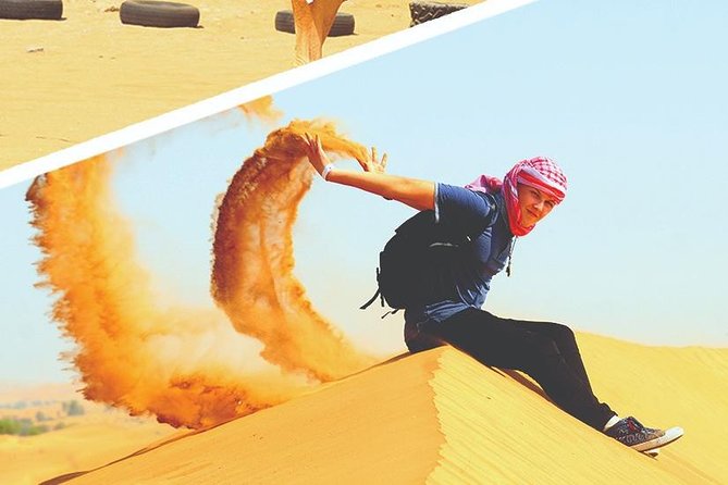 Dubai Desert 4x4 Dune Bashing, Sandboarding, Camel Riding, Dinner Thrilling Dune Bashing Adventure