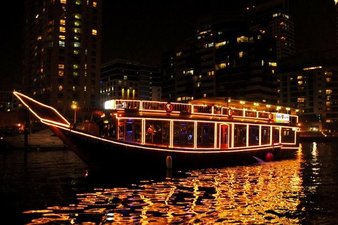 Dubai Marina Dhow Dinner Cruise With Live Entertainment Overview Of Dubai Marina Dhow Cruise