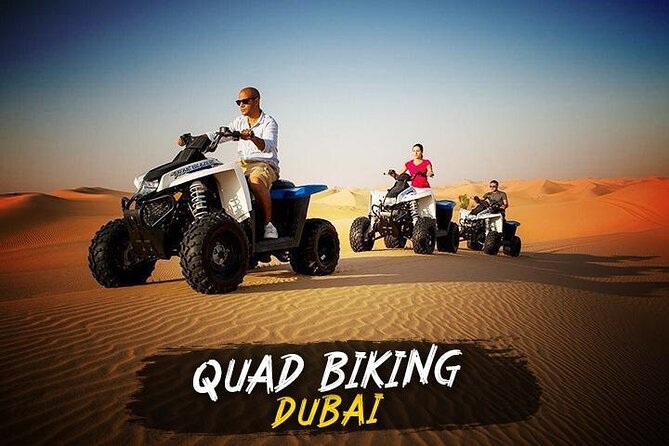 Dubai Quad Bike Ride 30 Min: Dune Bashing, Sand Boarding & Dinner Dubai Desert Quad Bike Ride