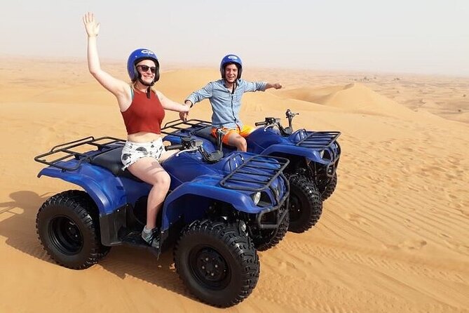 Dubai Self-drive Quad Bike, Sand Boarding, Camels & Refreshments - Tour Overview