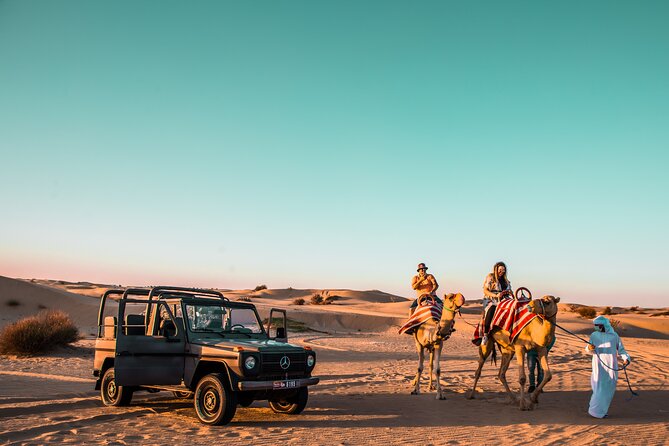 Dubai:morning Heritage Safari By Vintage G Class & Al Marmoom Bedouin Experience Overview Of The Morning Safari