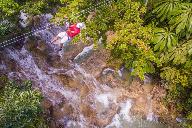 Dunns River Falls Climb Plus Ziplines, Atv, Horse Ride & Swim From Montego Bay Explore The Dunns River Falls