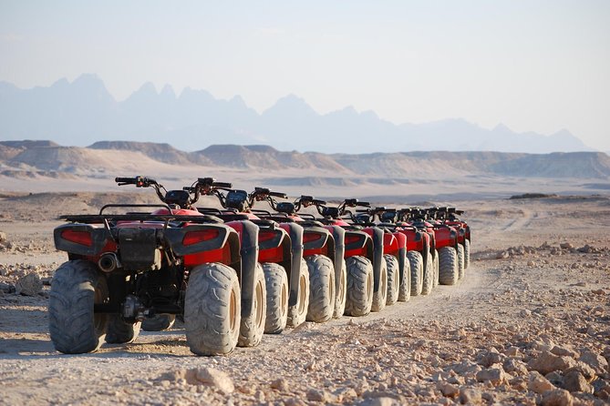 El Gouna Sunset Safari Tour By Quad Bike, Through The Dry Canyon, And Sand Dunes Key Details