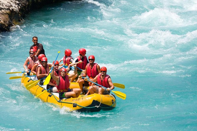 Family Rafting Trip At Köprülü Canyon From Side Overview Of The Adventure