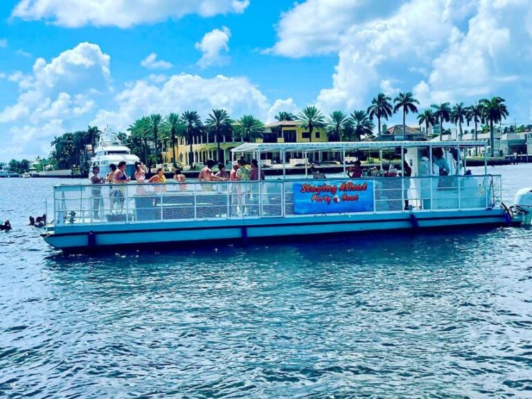 Fort Lauderdale: Scenic Boat Trip W/ Swim Stop & Inflatables Activity Overview