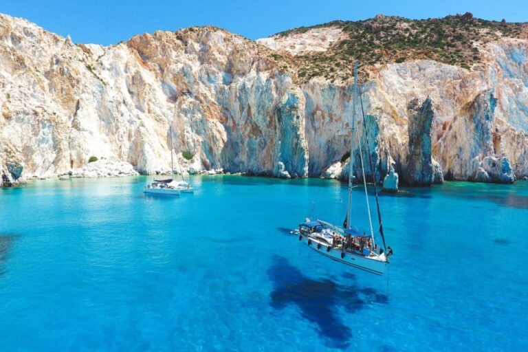 From Adamas: Milos And Poliegos Catamaran Cruise With Lunch Overview And Pricing