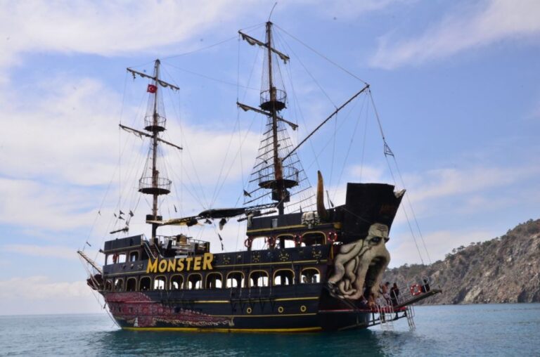 From Antalya/kemer: Party Boat Trip To Kemer Bays With Lunch Overview Of The Trip