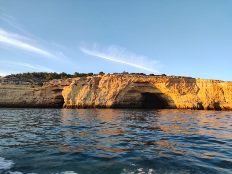 From Armacao De Pera: Sunset Benagil Caves Boat Tour Tour Overview