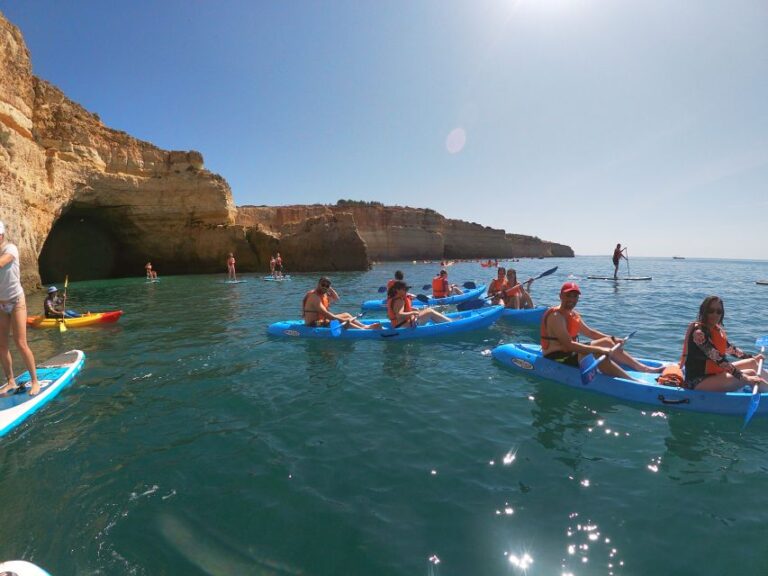 From Benagil Beach: Benagil Cave Guided Kayaking Tour Tour Overview