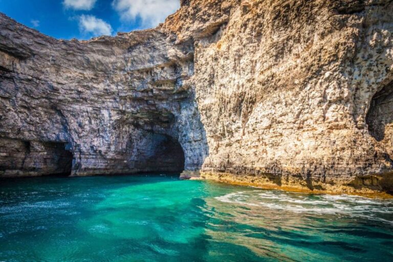 From Gozo:around Comino, Blue Lagoon, Crystal Lagoon & Caves Cruise Duration And Pricing