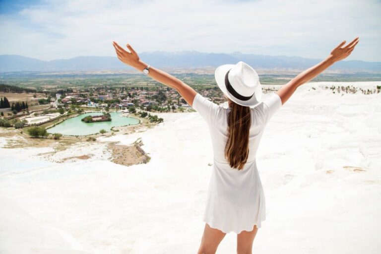 From Kusadasi: Pamukkale & Hierapolis Guided Tour With Lunch Discovering The Travertine Wonders