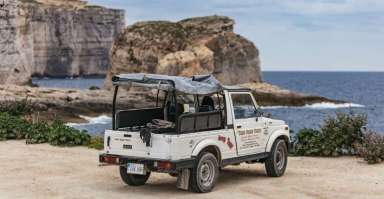 From Malta: Gozo Full Day Jeep Tour With Lunch And Boat Ride Tour Overview