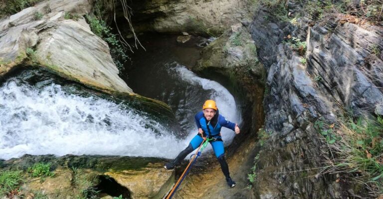 From Marbella: Canyoning Guided Tour At Sima Del Diablo Location And Duration