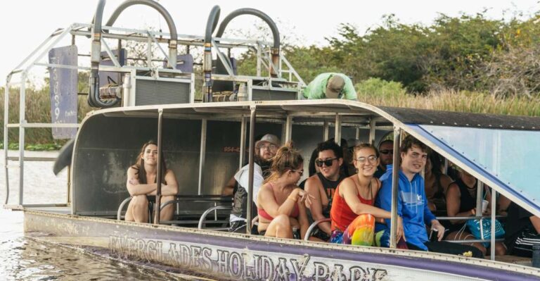 From Miami: Everglades Airboat, Wildlife Show & Bus Transfer Tour Overview And Pricing