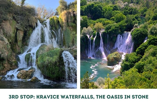 From Mostar: Kravica Waterfall, Počitelj & Blagaj Discovering Kravica Waterfall