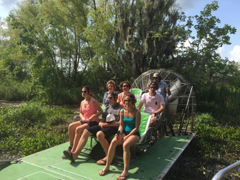 From New Orleans: Swamp Airboat, 2 Plantation Tours & Lunch Tour Details