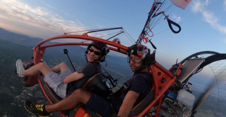 From Parelia: Paramotor Flight Over Corfus Coast Activity Overview