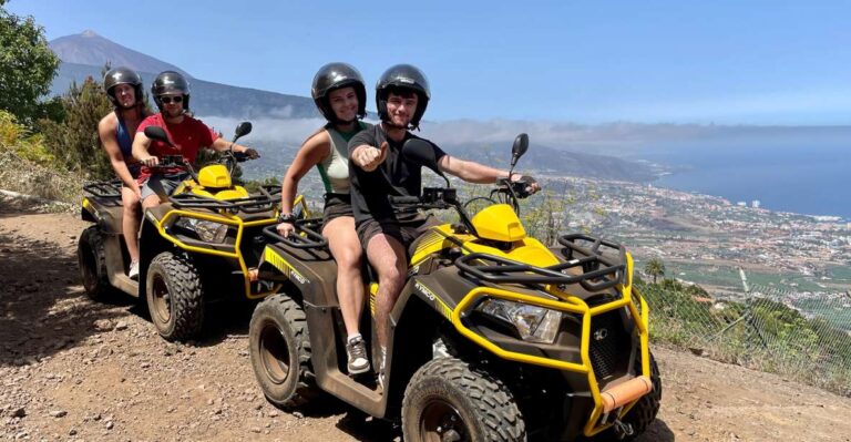 From Puerto De La Cruz: Quad Ride With Snack And Photos Activity Overview