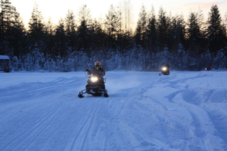 From Sirkka: Snow Village Guided Snowmobile Expedition Tour Overview