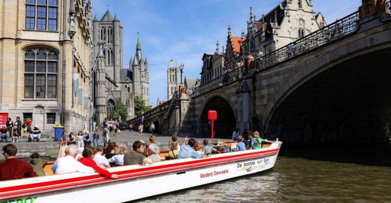 Ghent: Medieval Center Guided Boat Tour Tour Overview