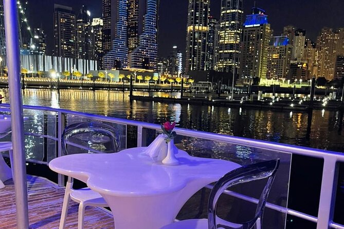 Glass Cruise In Dubai Marina With Dinner Overview Of The Glass Cruise