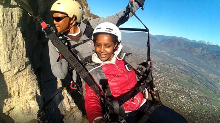 Grenoble: First Flight In Paragliding. Overview Of Paragliding Experience