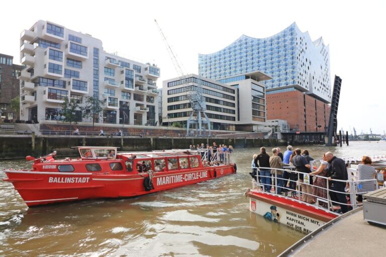 Hamburg: Hop On Hop Off Harbor Cruise With Commentary Overview Of The Harbor Cruise