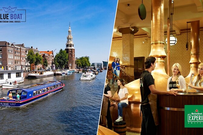 Heineken Experience Amsterdam + 75 Minute Blue Boat Canal Cruise Overview Of The Experience