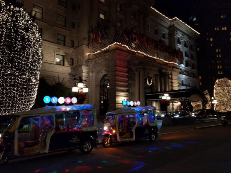 Holiday Lights And Sights Tour On A Tuk Tuk San Francisco Tour Duration And Details