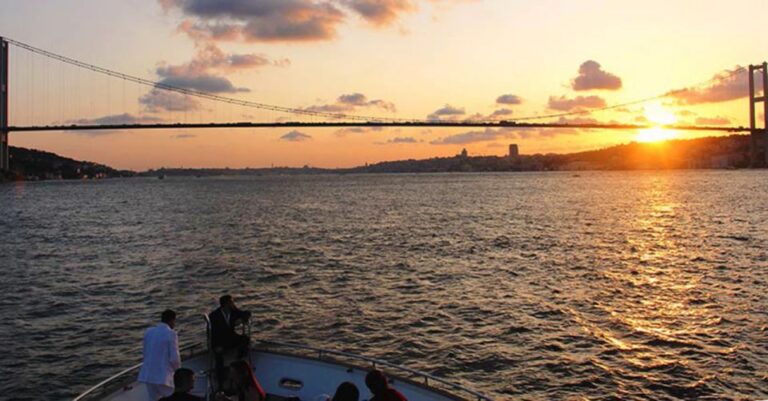 Istanbul Bosphorus Sunset Cruise On A Luxurious Yacht Sunset Cruise Through Istanbuls Landmarks