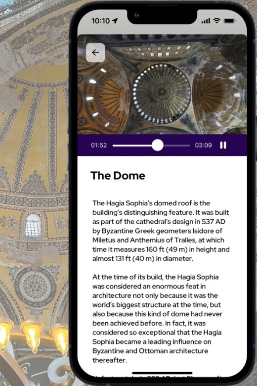 Istanbul: Hagia Sophia Exclusive Digital Audio Guided Tour Tour Overview