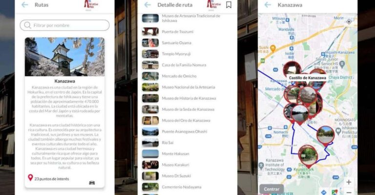 Kanazawa Self Guided Tour App With Multi Language Audioguide Tour Overview