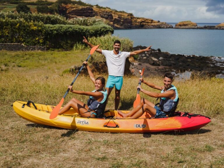 Kayaking Beginner Level Explore Terceira Islands Coasts