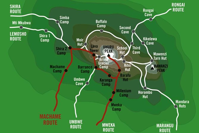 Kilimanjaro Machame Route, (climb 7days) Tour Overview