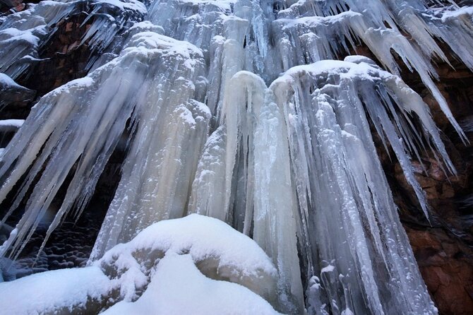 Korouoma National Park: Frozen Waterfalls Hike & Barbeque Meeting And Pickup