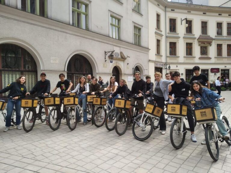 Krakow: 4h Full Tour, Old Town And Jewish Quarter Bike Tour Tour Overview