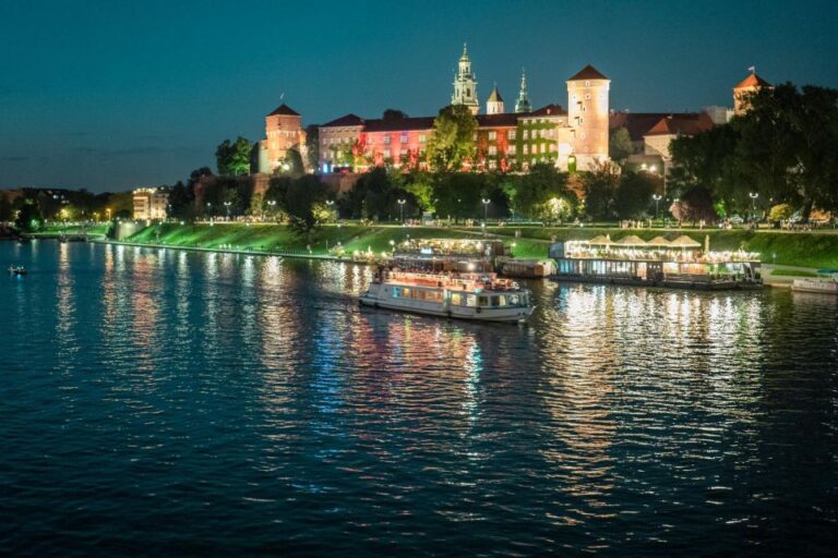 Krakow: Evening Cruise With A Glass Of Wine Activity Overview